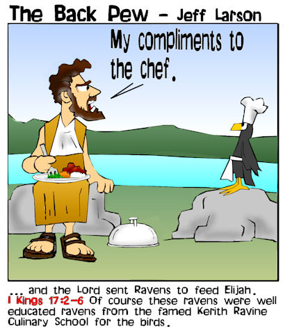 Elijah - fed by Ravens