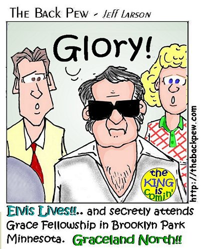 Elvis Lives Bible Cartoons