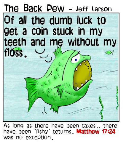 Fish Tax - Jesus files fishy tax return