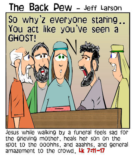 Ghost - no Jesus raised him from the dead