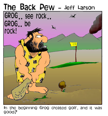 Golfer Caveman