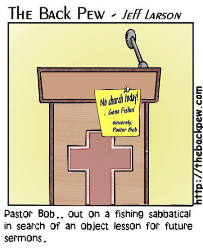 Gone Fishing - pastor note