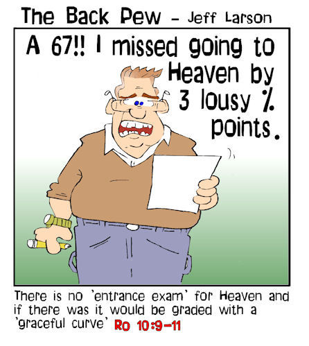 Heaven's entrance exam