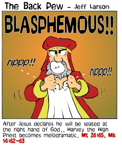High Priest gets mad - Jesus arrested