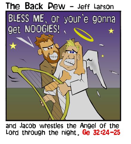 Jacob Wrestles Angel