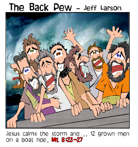 Jesus calms the storm