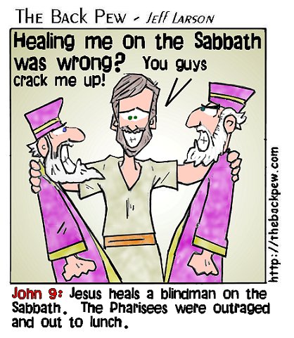 Jesus heals on the Sabbath | Backpew | Cartoons | Entertainment