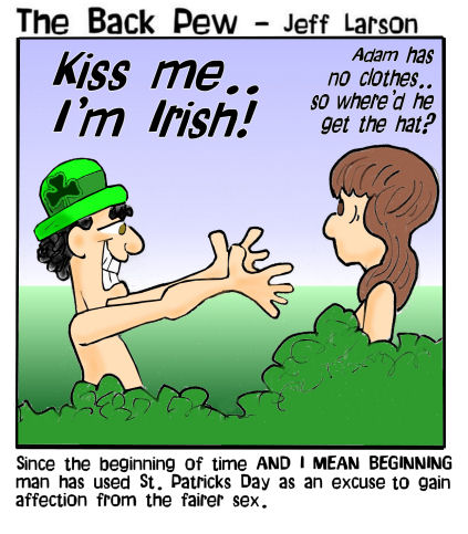 Kiss Me . . . I'm Irish Bible Cartoons