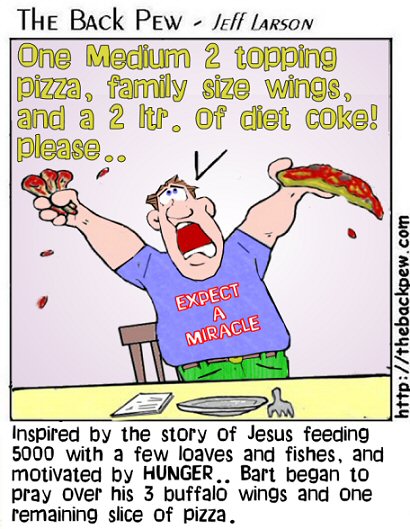 Loaves and Fishes Miracle Cartoons