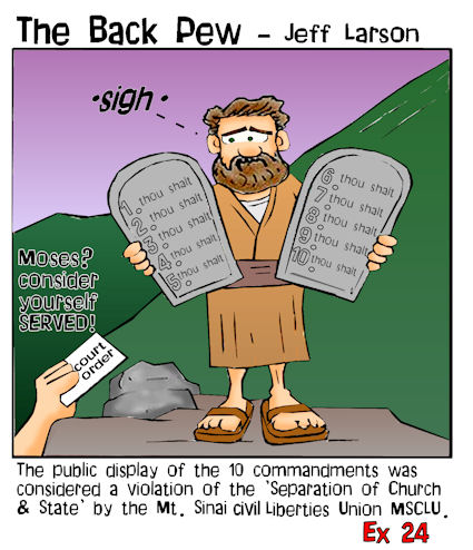 ACLU versus the 10 commandments