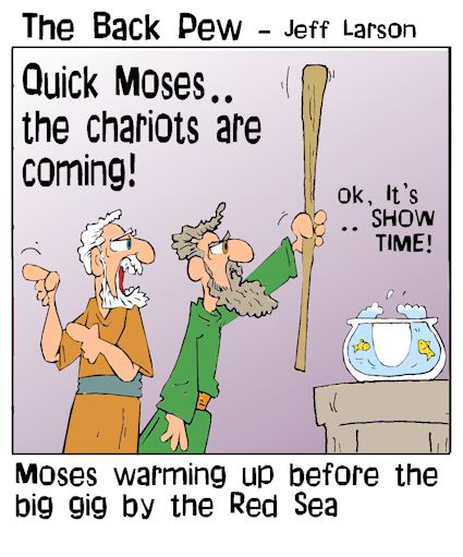 Moses warming up