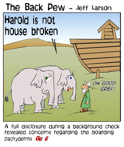 Noah - boarding elephants