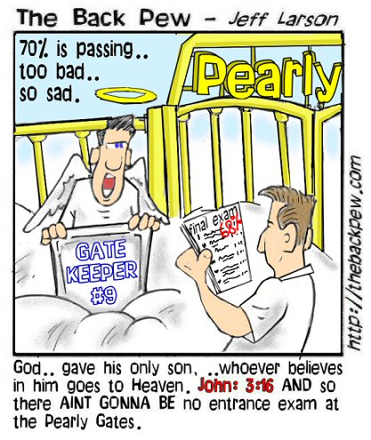 Pearly Gates entrance exam