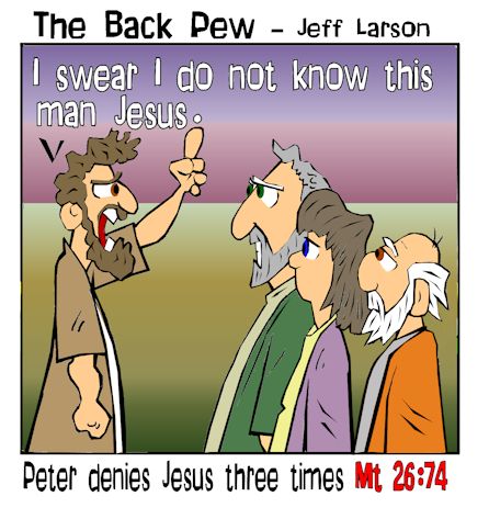 Peter denies Christ
