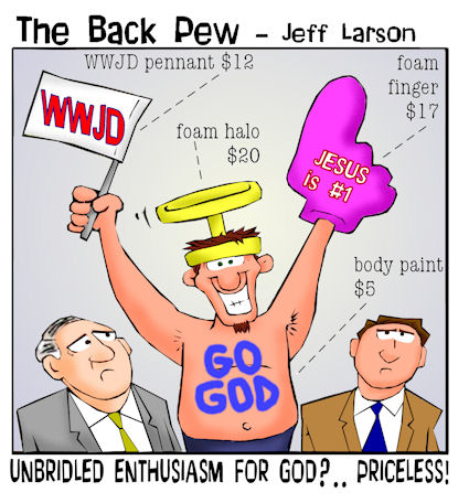 Unbridled Worship WWJD Bible Cartoons