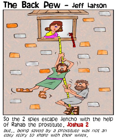 Rahab the Prostitute Rescue Bible Cartoons