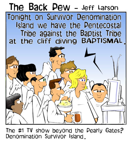 Denomination Island Reality TV Bible Cartoons