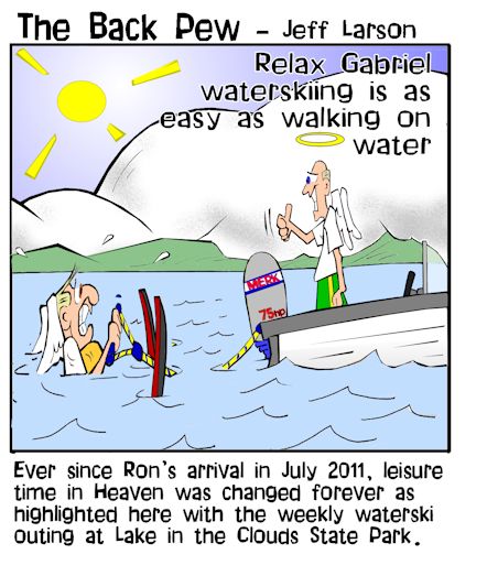 Ron Sykes Water Skiing in Heaven
