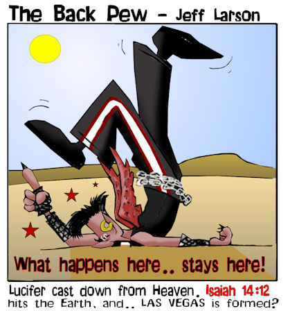 Satan cast out of Heaven Vegas