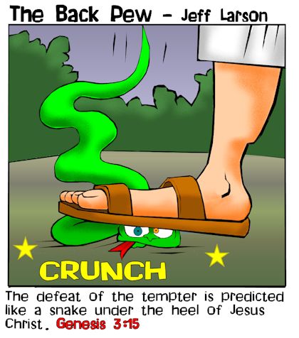 Snake Crunched under Jesus heel