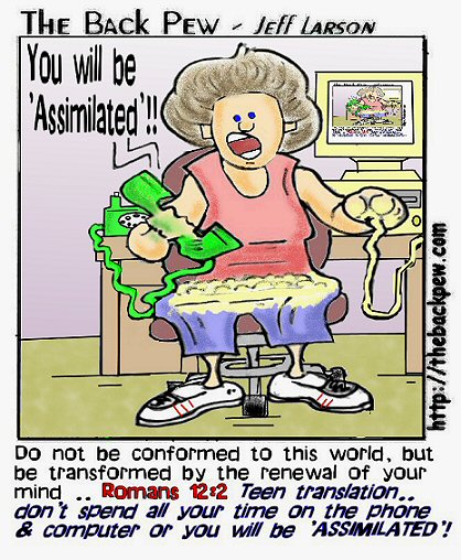 Teenage Assimilation Bible Cartoon