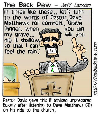 Grave Digger Eulogy Bible Cartoons