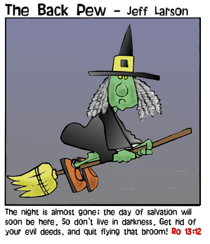 Witch on a broom