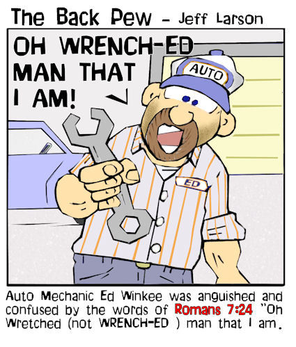 Auto Mechanic Bible Cartoons