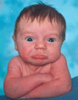 Funny Pictures of Baby Frowning In Picture