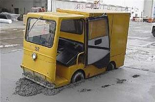 Funny Pictures of Vehicle Stuck in Cement