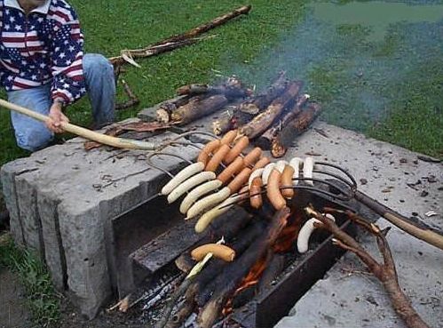 Funny Pictures of Barbecue With A Pitchfork