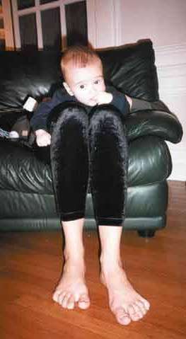 Funny Pictures of Baby With Long Legs