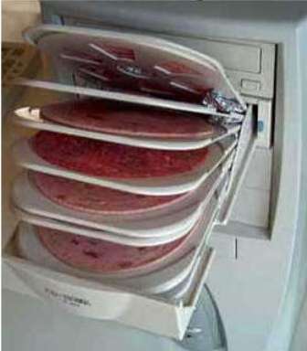 Funny Pictures of CD Drive With Deli Meat