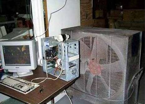 Funny Pictures of Huge Computer Fan