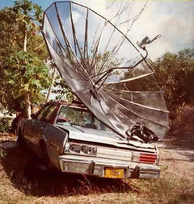 Funny Pictures of Car With Satellite Dish