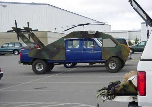 Funny Pictures of Helicopter Pickup Truck