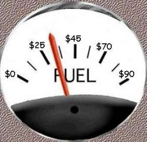 Funny Pictures of Fuel Gauge With Dollar Amounts