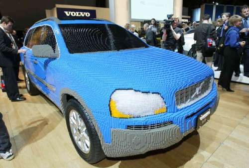 Funny Pictures of Volvo Car Made of Lego