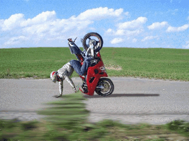 Funny Pictures of Gas Save Motorcycle