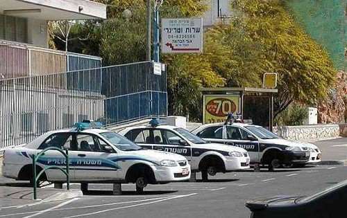 Funny Pictures of Police Cars on Blocks