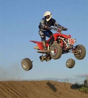 Funny Pictures of Quad ATV With Broken Axles