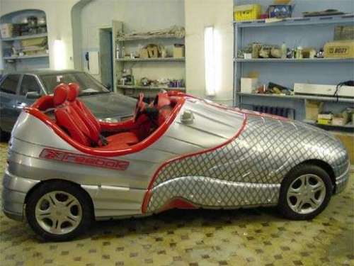 Funny Pictures of Reebok Running Shoe Car