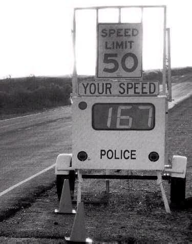 Funny Pictures of Speed Trap Sign