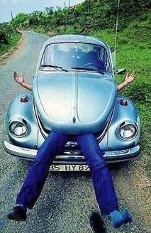 Funny Pictures of Volkswagen Bug Eating Man
