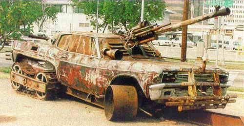 Funny Pictures of A-Team Car Scrap Tank