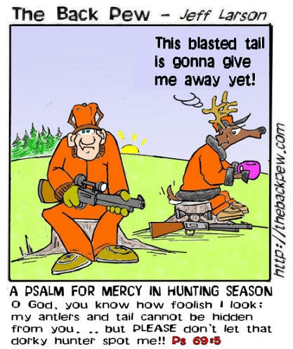 man hunting deer funny cartoons