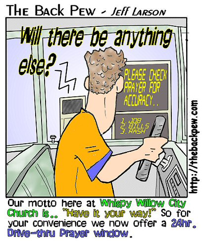 Drive Thru Prayer Cartoon