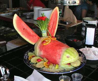 Funny Pictures of Donkey Shaped Watermelon