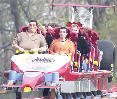 Funny Pictures of Face Lift on Roller Coaster