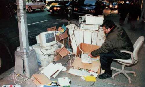 Funny Pictures of Computers Office On Street